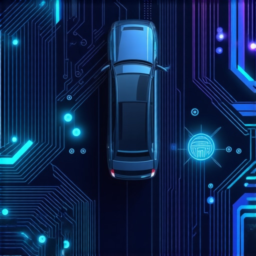 AI and IoT-enabled transmission diagnostics Illustration of connected sensors and AI analysis in automotive transmission repair