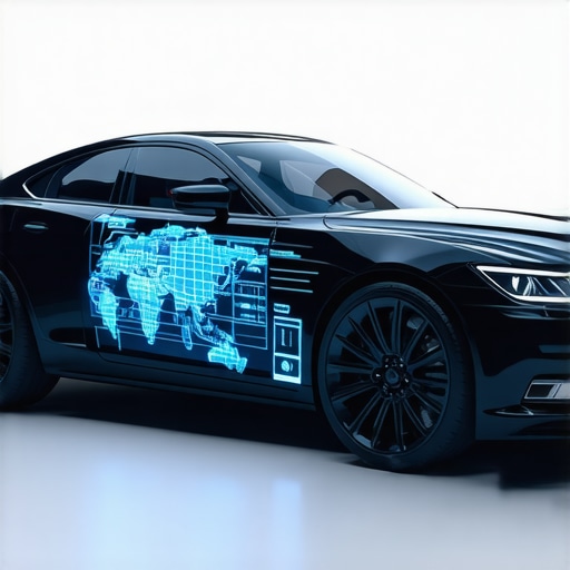 Advanced Vehicle Diagnostic System Dashboard Modern diagnostic system displaying sensor data and predictive maintenance alerts