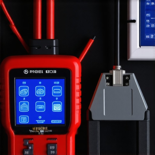 Modern vehicle diagnostic tools displaying complex data