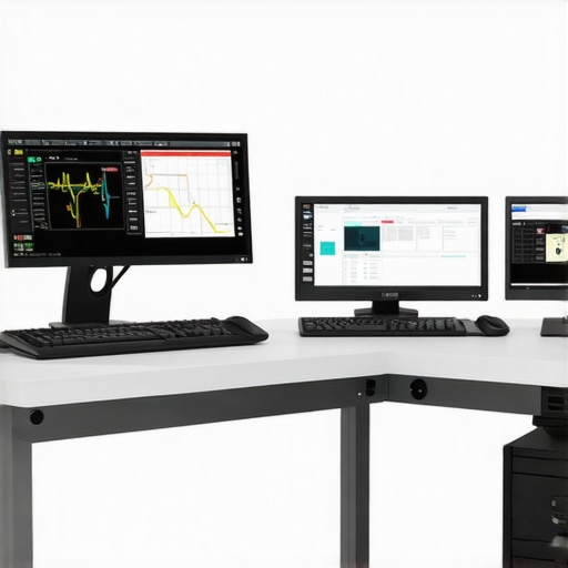 Cutting-edge Automotive Diagnostic Equipment Advanced diagnostic workstation with digital tools for vehicle analysis.