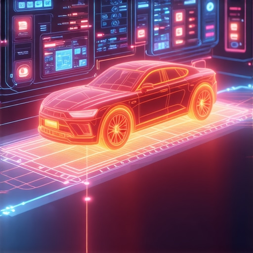 Multi-System Automotive Diagnostic Interface Advanced automotive diagnostic software displaying interconnected vehicle modules and AI analysis