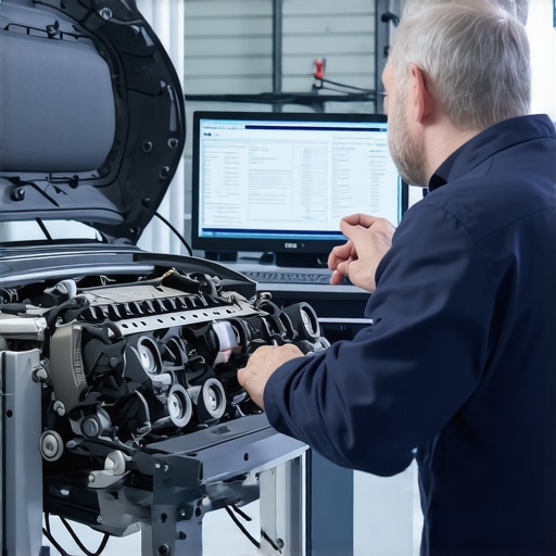 Modern automotive diagnostic tools analyzing transmission system