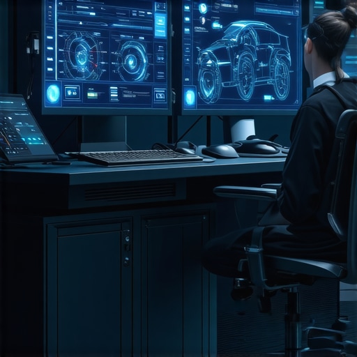 Futuristic vehicle diagnostic environment with AI and sensor integration