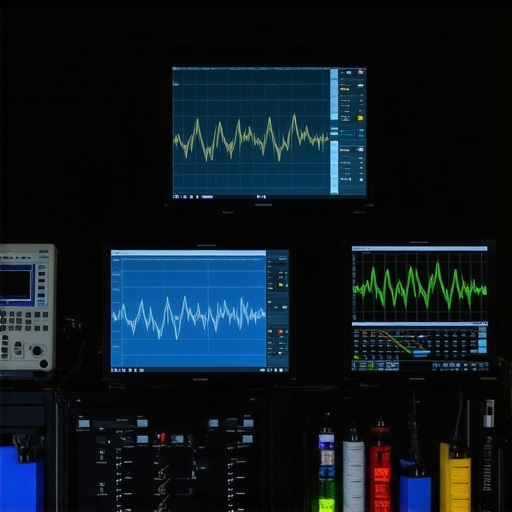 Advanced automotive sensor calibration equipment High-tech diagnostic tools used for sensor calibration in modern vehicles.