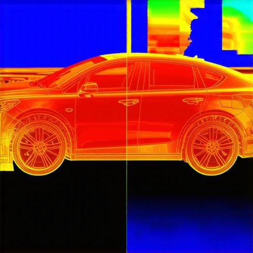 Illustration of integrated sensors monitoring vehicle transmission health
