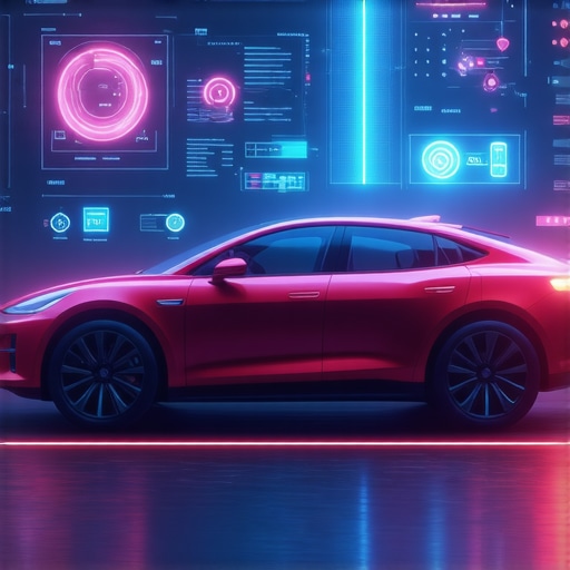 A high-tech diagnostic dashboard showing multiple sensor data streams in a futuristic 2026 hybrid vehicle