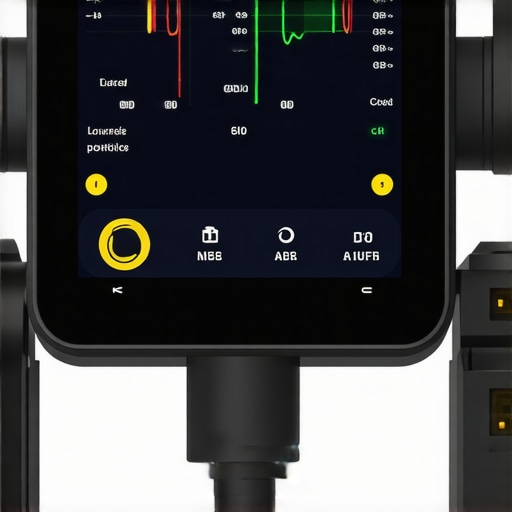 Advanced vehicle diagnostic tool connected via USB performing real-time transmission analysis.