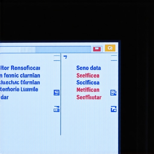 Diagnostic screen showing sensor trend graphs and error logs.