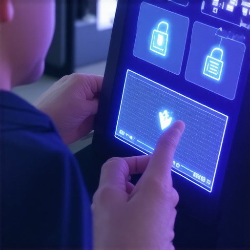 Technician working with encrypted vehicle data during diagnostics