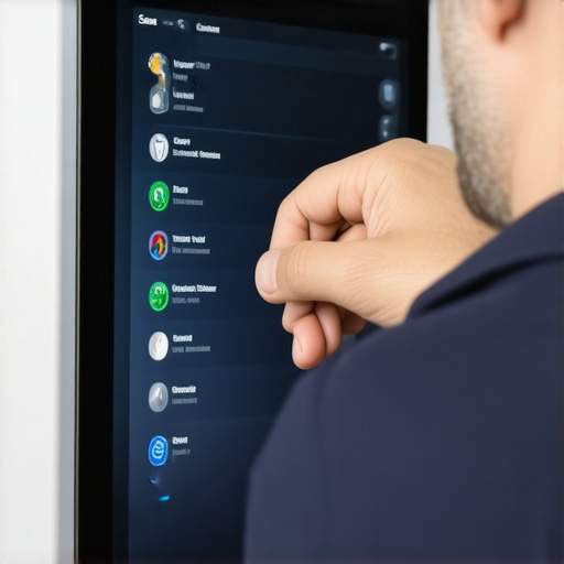 Mechanic using specialized technology to unlock hidden diagnostic menus in a modern vehicle.