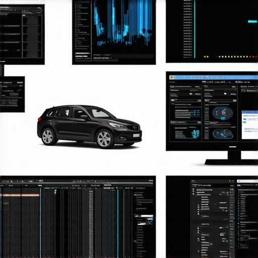 Diagram showing interconnected vehicle sensors and data processing units
