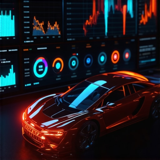 High-tech automotive diagnostic interface illustrating predictive analytics for vehicle transmission systems