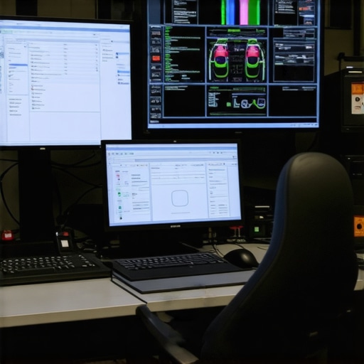 A modern automotive technician using sophisticated diagnostic tools to analyze vehicle systems.