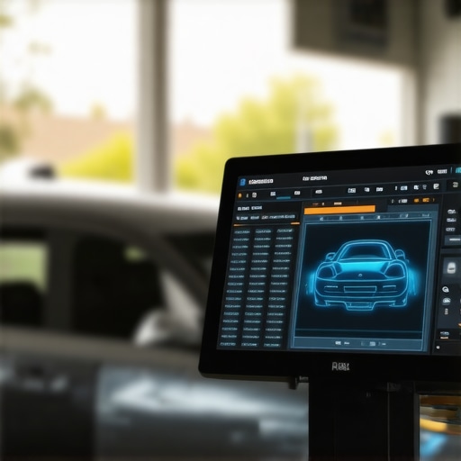 Automotive technician using a diagnostic scanner on a modern electric vehicle's brake system