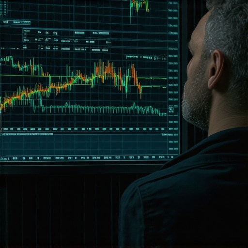 Technician working on a diagnostic interface displaying complex calibration parameters.