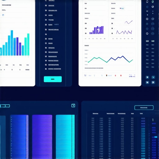 Futuristic automotive diagnostic system displaying transmission health metrics