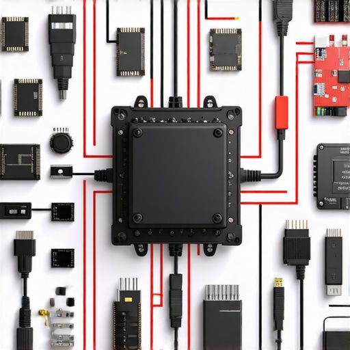 Car technician analyzing ECU firmware and diagnostic data on a digital screen