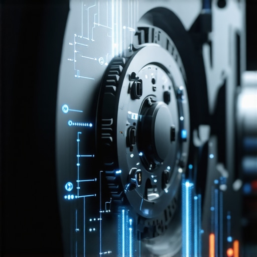 Automotive brake rotor equipped with sensors and data analysis interfaces