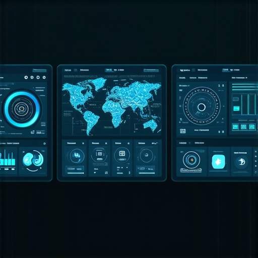 High-tech automotive diagnostics system analyzing multiple data streams from vehicle sensors.