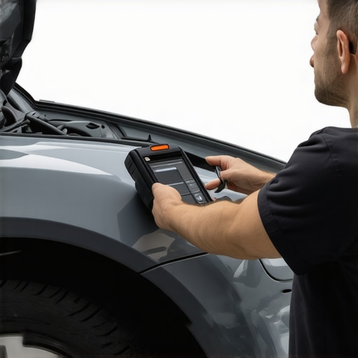 Unlocking Hidden Vehicle Diagnostics Data Mechanic connecting to a car's hidden diagnostic system to access detailed ECU data.