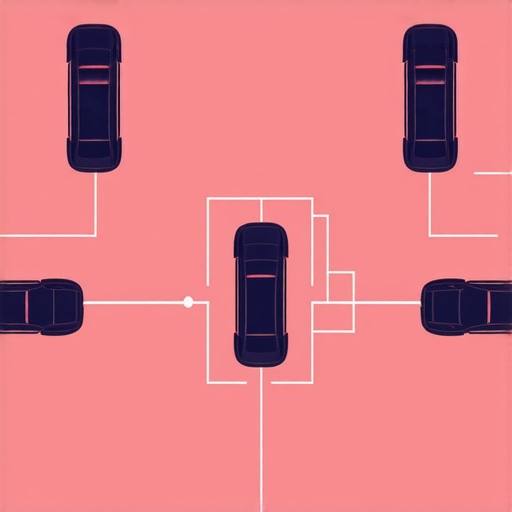 Detailed diagram showing interconnected vehicle sensors and electronic control units for diagnostics