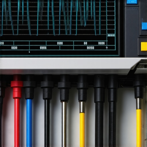 Automotive oscilloscope displaying starter motor current waveform