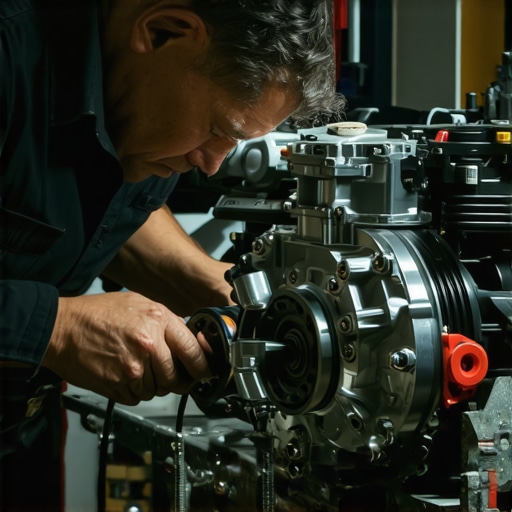 Technician testing a fuel rail pulse dampener to identify fuel vapor leaks.