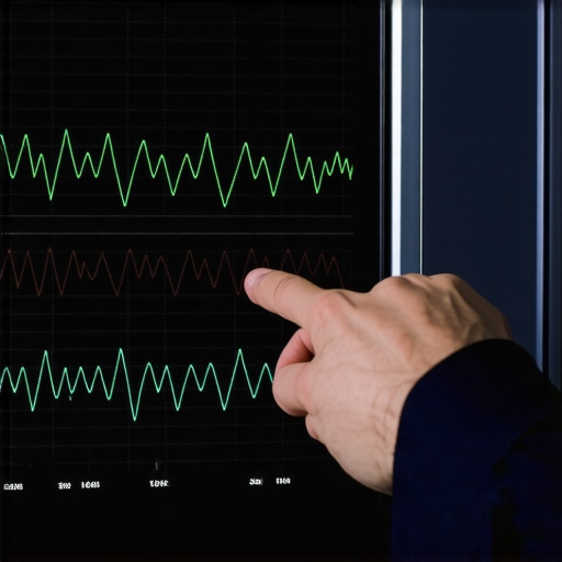 Advanced Oscilloscope Diagnostic Analysis An oscilloscope showing automotive network signals for transmission and ABS modules.