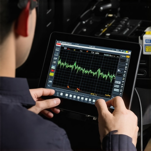 Advanced Transmission Waveform Analysis Professional technician performing pulse-width modulation analysis on a modern vehicle transmission.