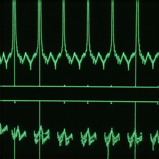 Analyzing Starter Health with an Oscilloscope A digital oscilloscope displaying a starter motor's amperage waveform during engine cranking.
