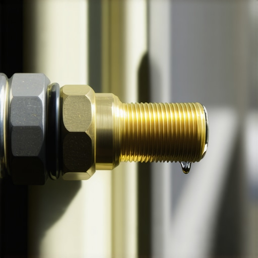 Close-Up Fuel Rail Service Port Macro view of a fuel rail Schrader valve used for emergency pressure testing.