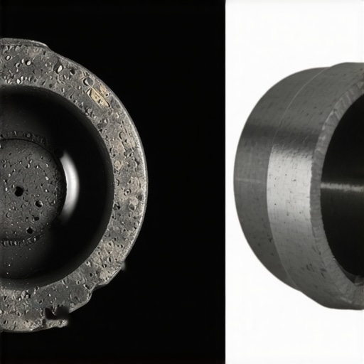 Comparison of GDI Intake Valve Carbon Buildup A side-by-side view of a dirty vs clean intake valve showing carbon deposits that affect engine performance.