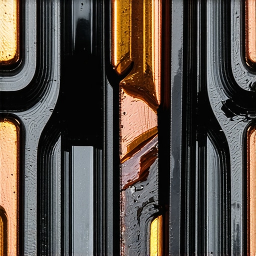 Close-up of carbonized copper contacts inside a vehicle starter solenoid showing oil contamination.
