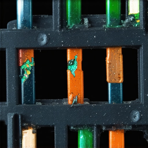 Corroded fuel pump electrical connector with green oxidation Close up view of green copper corrosion and moisture damage inside a vehicle fuel pump wire harness connector.