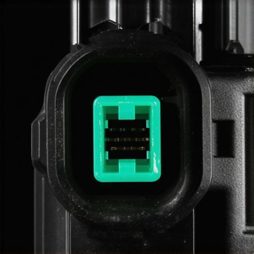 Close-up of a corroded ignition coil electrical connector