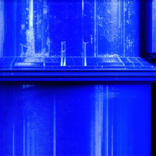 Close-up of hairline cracks and white residue on a plastic vehicle expansion tank indicating a ghost leak.