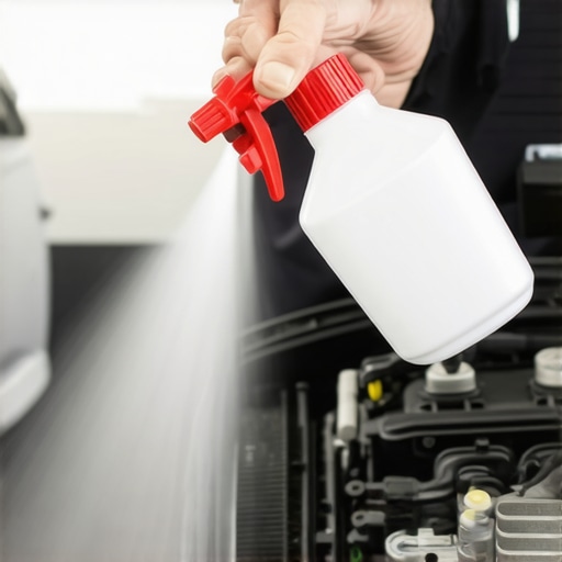 Detecting Vacuum Leaks with Precision Mechanic using spray to identify a vacuum leak on a modern car engine