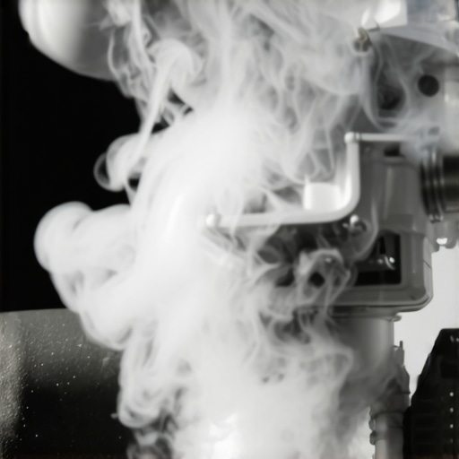 Diagnosing unmetered air leaks with smoke Professional smoke test for vacuum leaks in a car engine