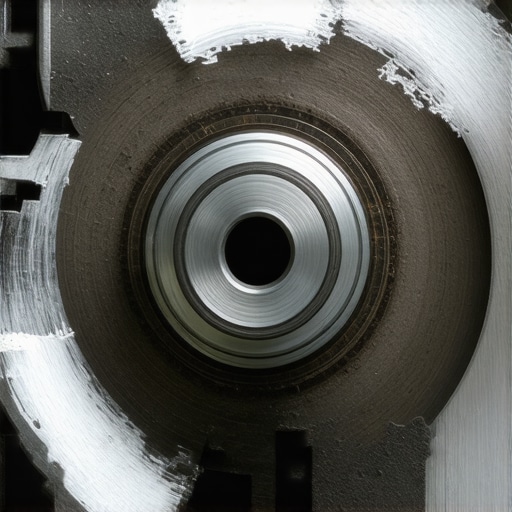 Diagnostic Markings on a Failing Harmonic Balancer A crankshaft pulley showing signs of rubber separation and misaligned timing marks.
