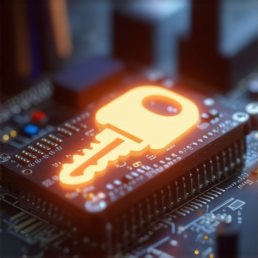 Digital Security Handshake in Vehicle Diagnostics A conceptual visualization of a car's immobilizer system verifying a key signal before allowing the engine to start.
