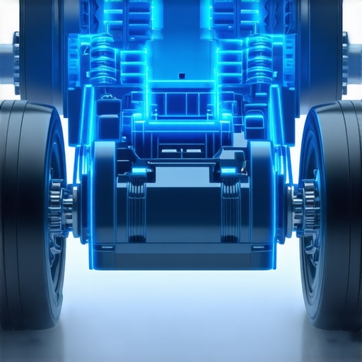 Schematic illustrating Electronic Brake Force Distribution (EBD) in a modern vehicle braking system.