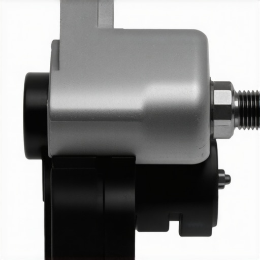 Electronic Parking Brake Actuator Components A close-up view of a vehicle's electronic parking brake motor and caliper assembly.