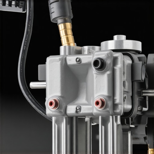 Close-up of an EPB actuator on a vehicle brake system.