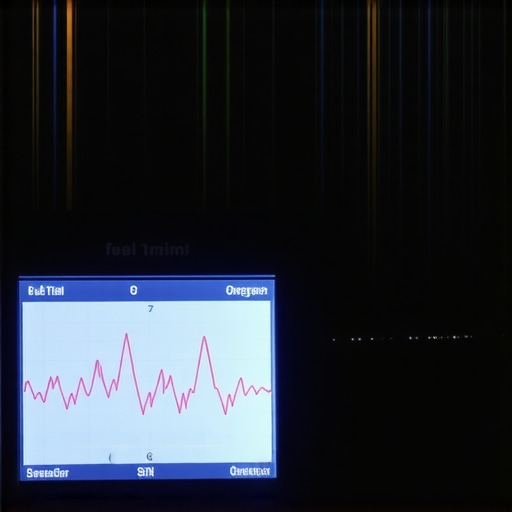 A mechanic's handheld scanner showing live data graphs for fuel trim and air-fuel ratios during a vehicle diagnostic test.