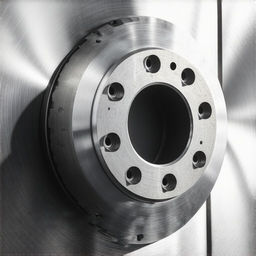 High-Performance Directional Rotor Ventilation Close-up of internal cooling vanes in a high-performance brake rotor.