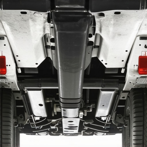 Close-up view of the internal bracing and anti-flutter adhesive on a car hood underside.