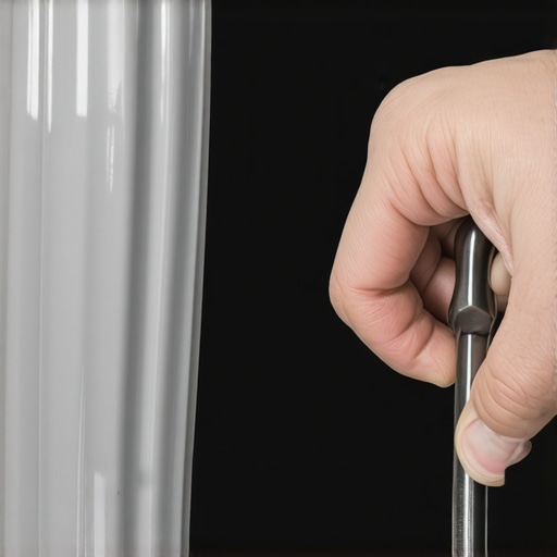 Identifying Stress Whitening in Mirror Mounts A detailed view of structural fatigue and stress whitening in a vehicle's side mirror plastic mounting assembly.