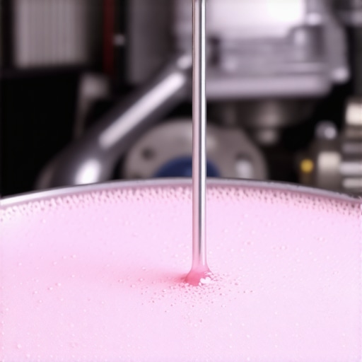 Identifying Transmission Coolant Contamination Symptoms Close up of pink frothy transmission fluid on a dipstick indicating a failed internal cooler.