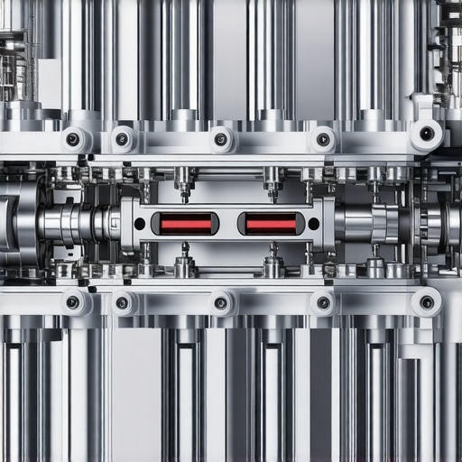 Detailed view of a car transmission valve body and solenoids.