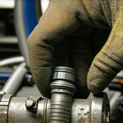 A master technician examines a VVT solenoid which can cause engine hesitation due to oil sludge buildup.